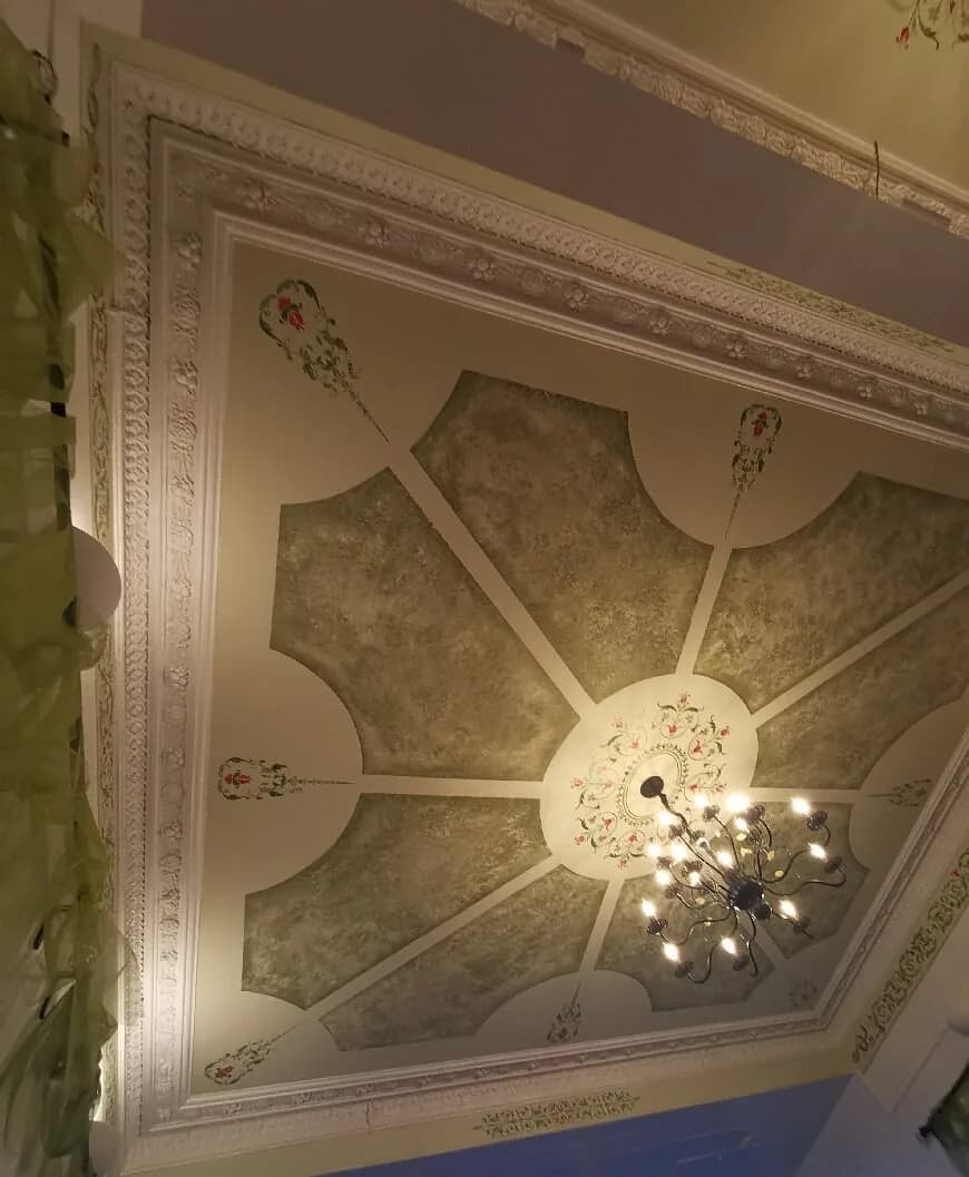 Painted ceiling detail