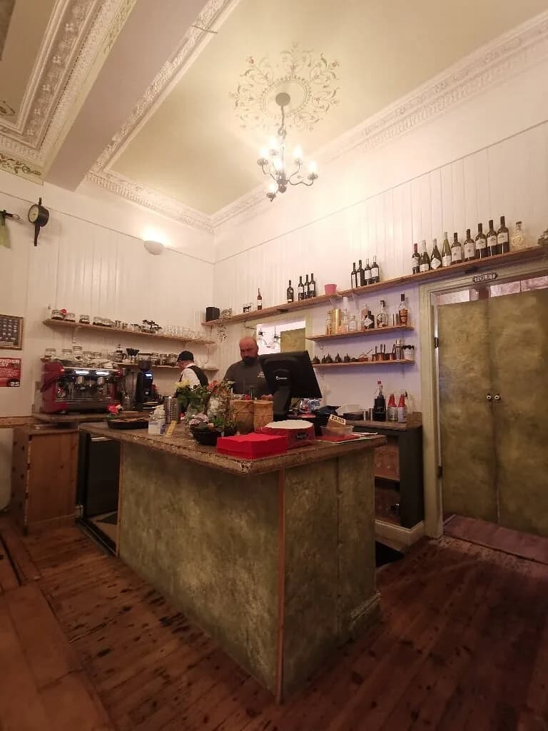 The bar counter