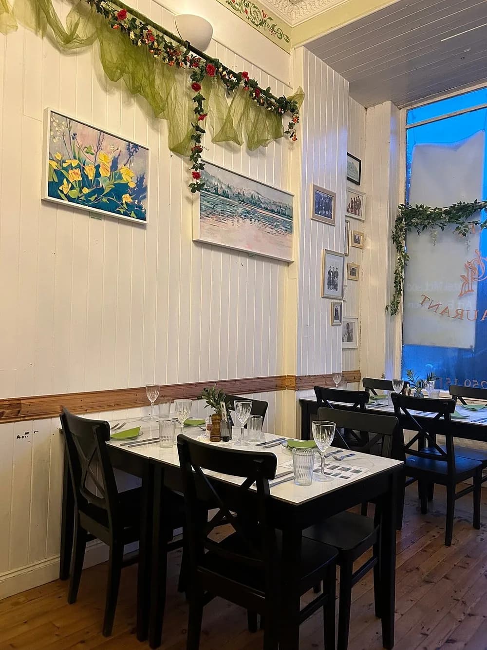 Tables by the window