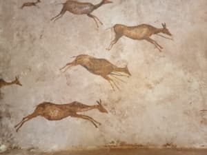 Cave-art mural